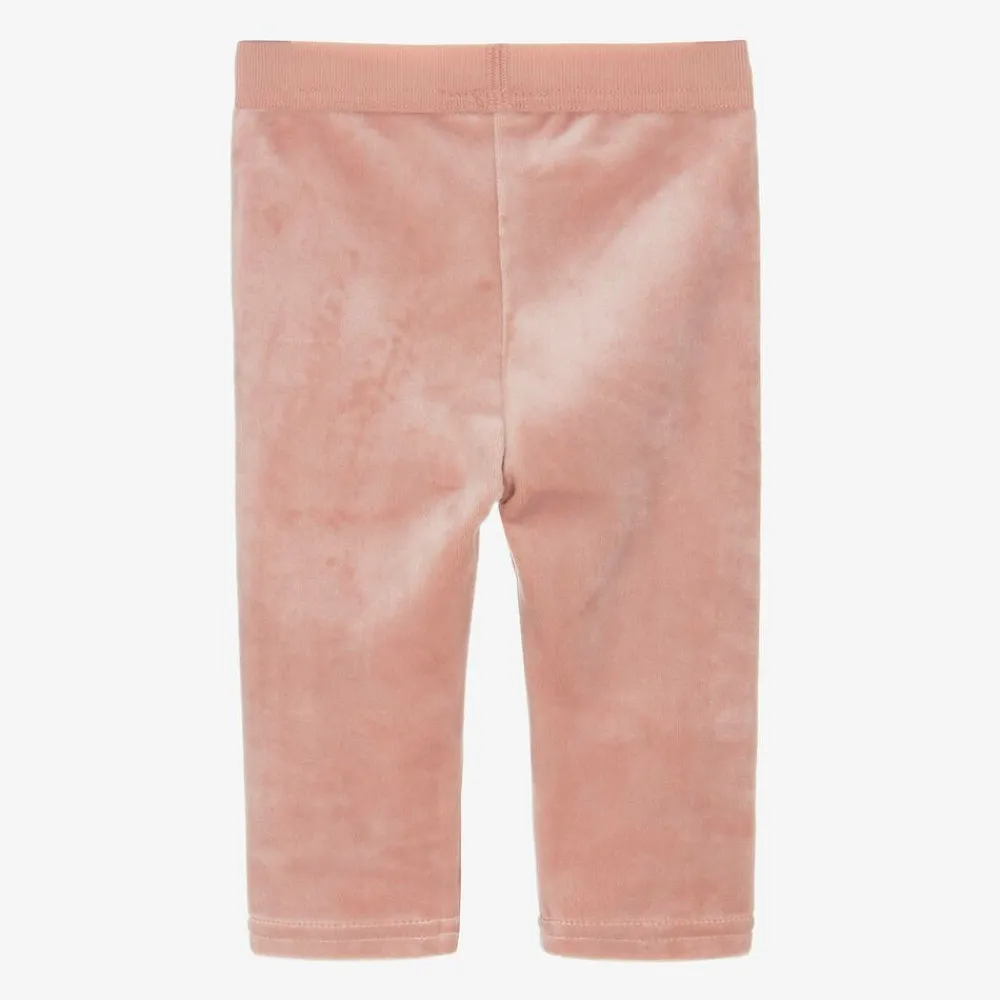 Mayoral Leggings*Baby Girls Pink Velour Leggings
