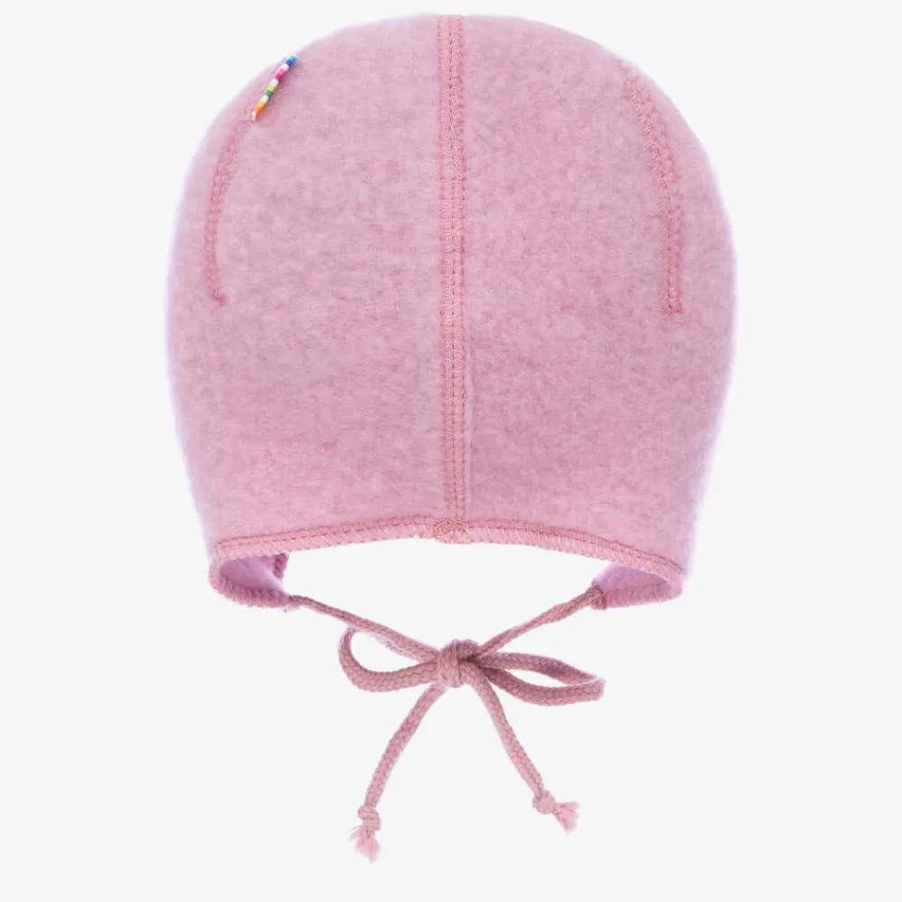 Joha Hats*Baby Girls Pink Wool Bonnet