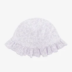 Kissy Kissy Hats|Hats*Baby Girls Purple Cotton Summer Gardens Sun Hat