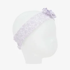 Kissy Kissy Hair Accessories|Hair Accessories*Baby Girls Purple Cotton Summer Gardens Headband