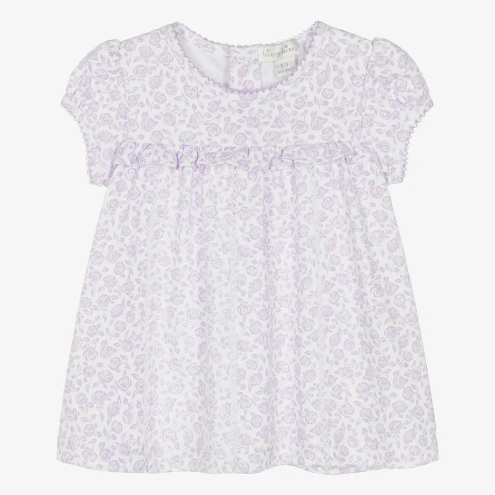 Kissy Kissy Dresses*Baby Girls Purple Cotton Summer Gardens Dress