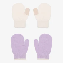Molo Gloves & Mittens|Gloves & Mittens*Baby Girls Purple Knit Mittens (2 Pack) PastelLilac