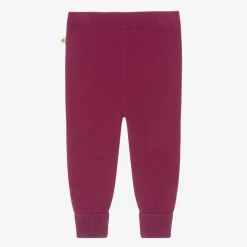 The Bonniemob Trousers|Trousers*Baby Girls Purple Knitted Trousers