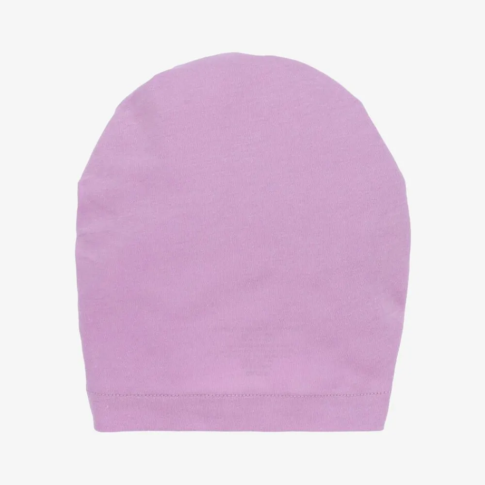 Lemon Loves Layette Hats*Baby Girls Purple Pima Cotton Hat SheerLilac