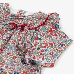 Mayoral Newborn Dresses*Baby Girls Red Cotton Floral Dress