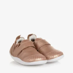 Bobux First Walkers|First Walkers*Baby Girls Rose Gold Leather First Walkers