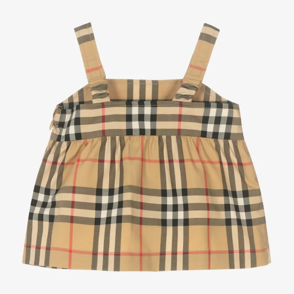 Burberry Tops*Baby Girls Vintage Check Peplum Top