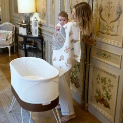 Atelier Choux Paris Sleeping Accessories*Baby Girls White Balloons Swaddle (97cm)