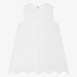 Dolce amp; Gabbana Dresses*Baby Girls White Broderie Anglaise Dress