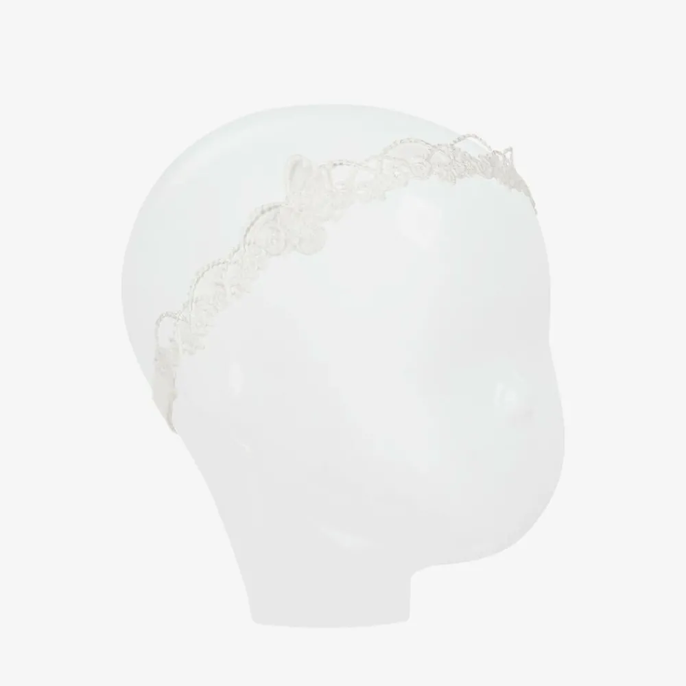 Cute Cute Hair Accessories*Baby Girls White Butterfly Headband