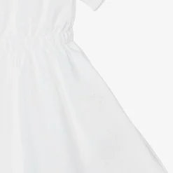 Burberry Dresses*Baby Girls White Check Polo Dress