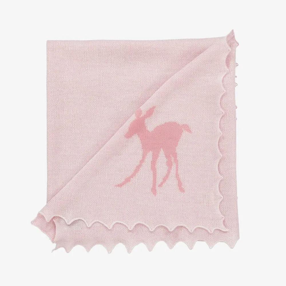 G.H.Hurt amp; Son Gifts|Babysuits*Baby Girls White Cotton & Pink Wool Gift Set