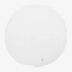 Lemon Loves Layette Blankets & Shawls*Baby Girls Cotton Blanket (86cm) White