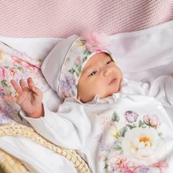 Sofija Gifts|Blankets & Shawls*Baby Girls White Cotton Blanket Gift Set