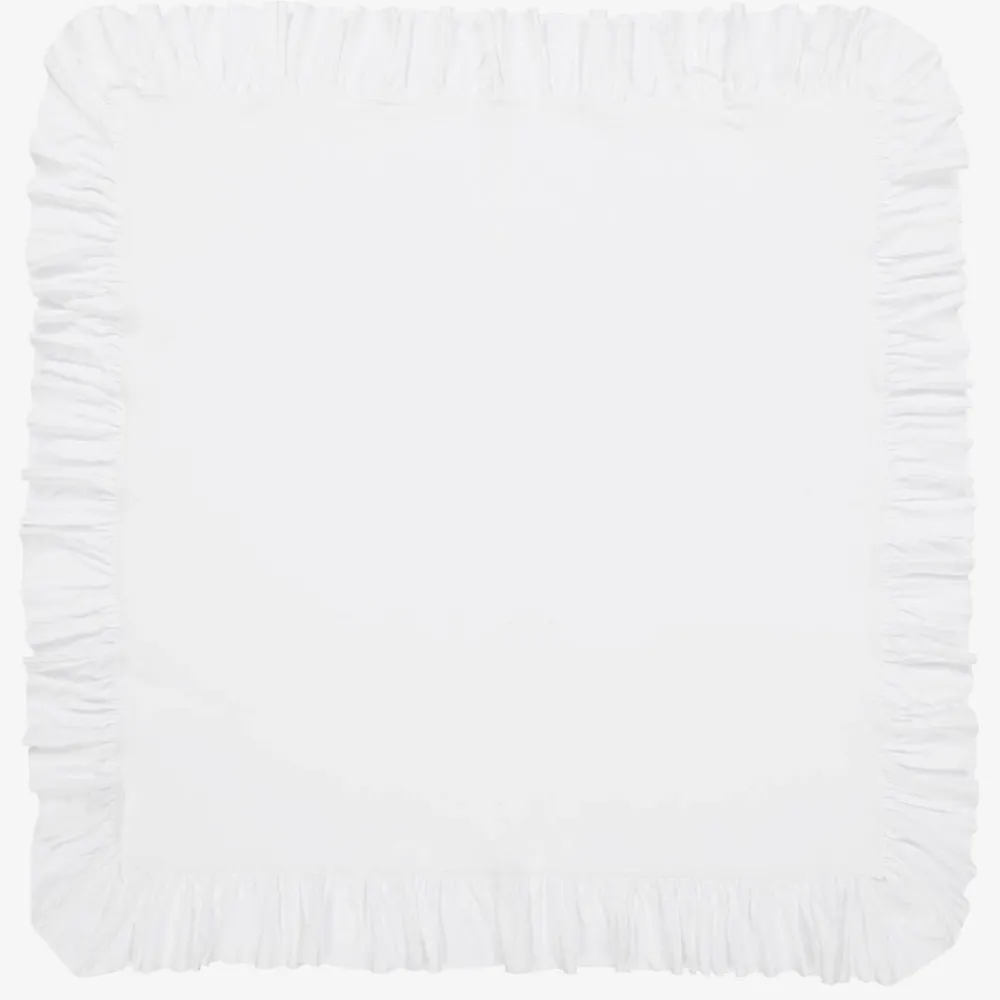 Lemon Loves Layette Blankets & Shawls*Baby Girls Cotton Blanket (90cm) White