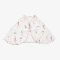 My Little Pie Feeding Accessories*Baby Girls White Cotton Opera Burp Cloth (59cm)