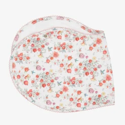 My Little Pie Feeding Accessories*Baby Girls White Cotton Pomegranate Burp Cloth (59cm)