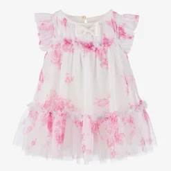 Angels Face Dresses*Baby Girls White Floral Dress Snowdrop