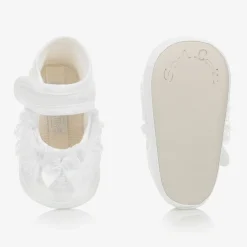 Sarah Louise Booties|Booties*Baby Girls White Lace Shoes