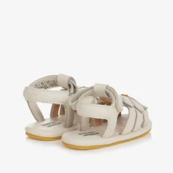 Donsje Sandals*Baby Girls White Leather Daisy Sandals