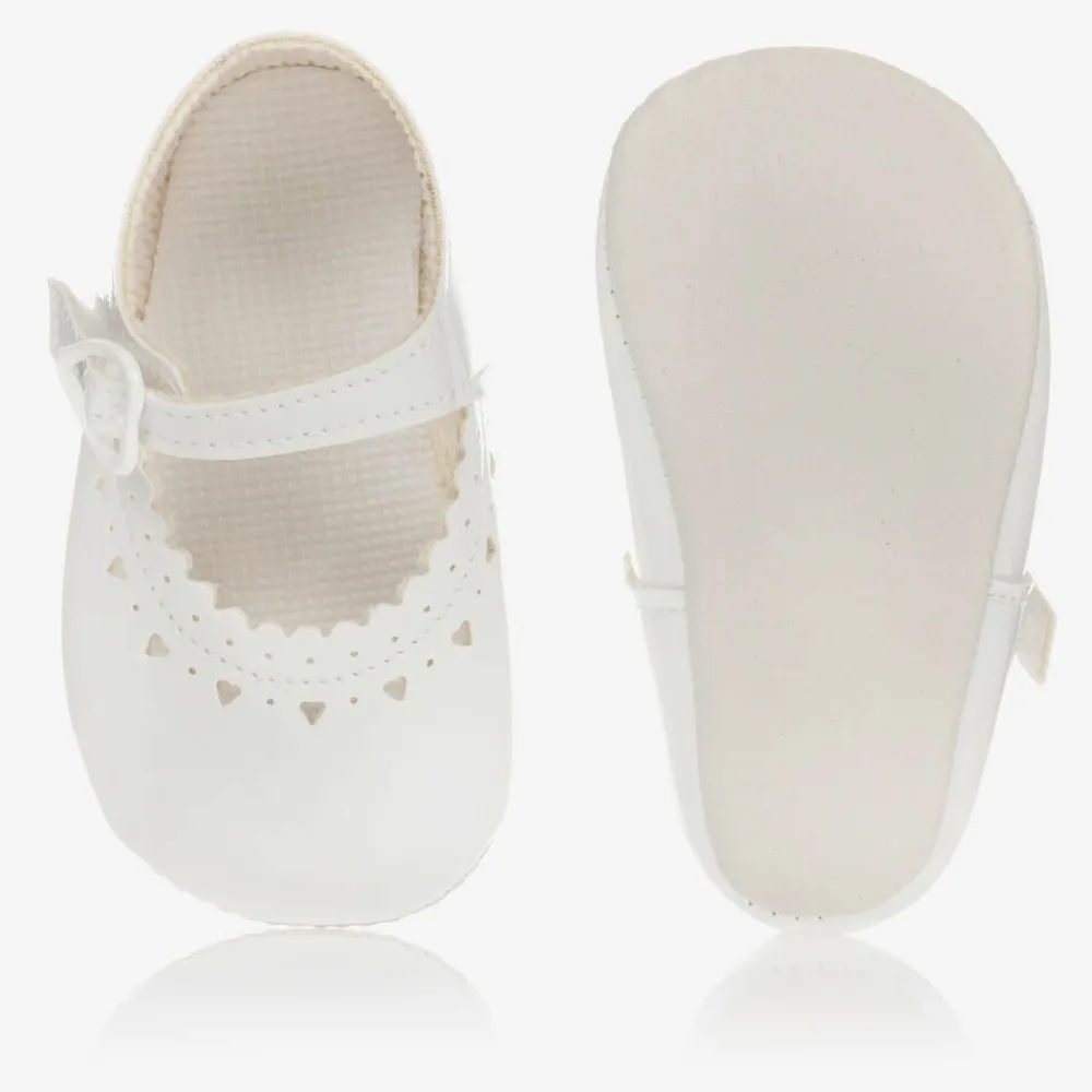 Early Days Pre Walkers|Pre Walkers*Baby Girls White Patent Pre-Walker Shoes