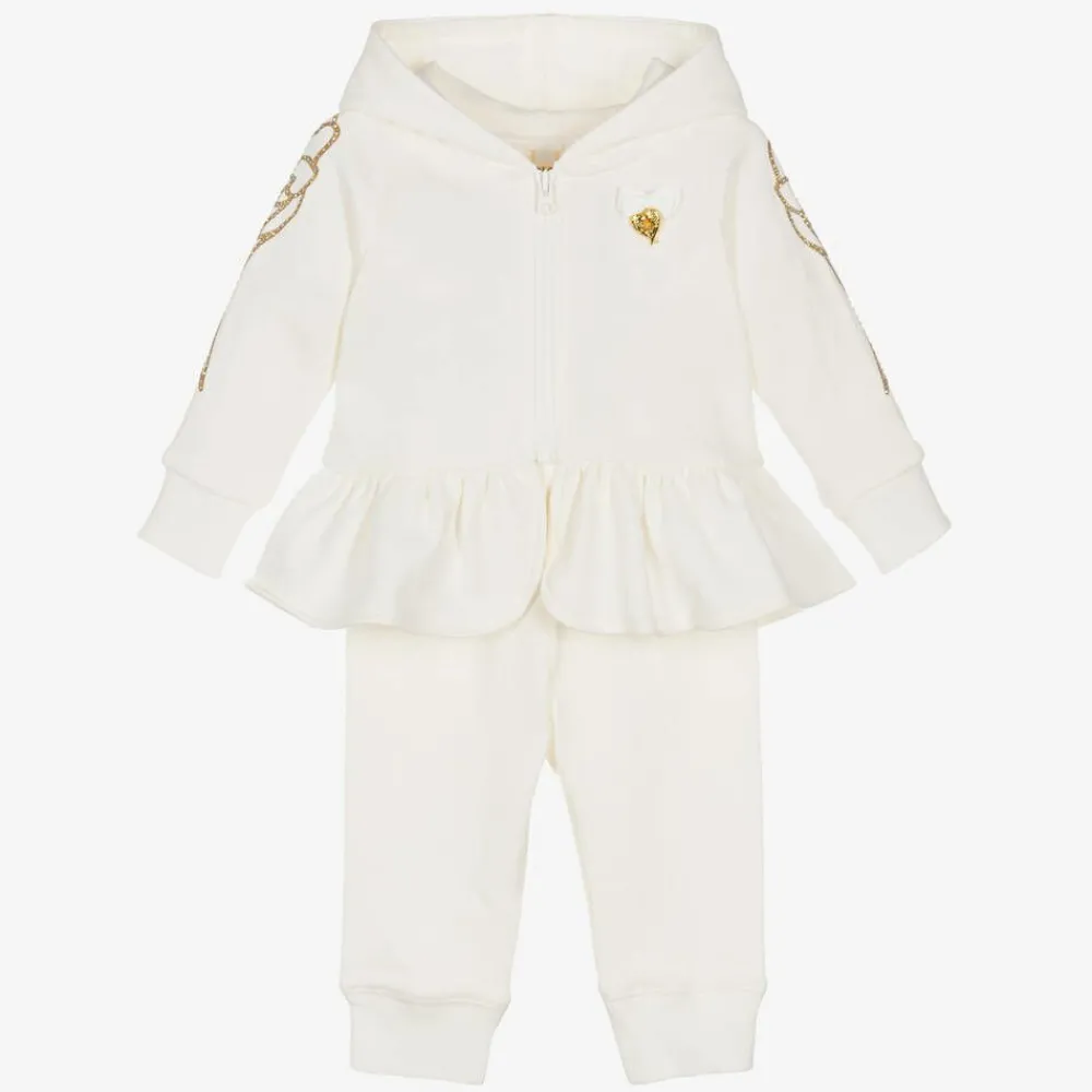 Angels Face Tracksuits|Tracksuits*Baby Girls White Tracksuit