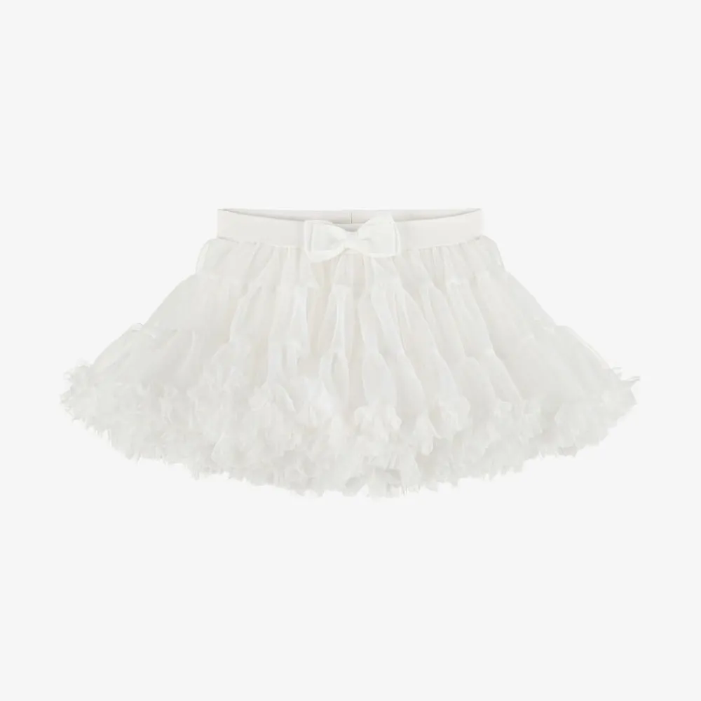 Angels Face Skirts|Skirts*Baby Girls White Tulle Tutu Skirt Snowdrop