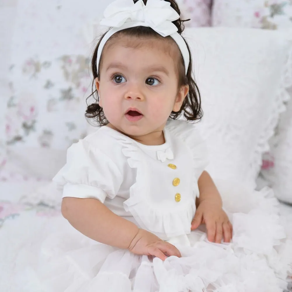 Angels Face Skirts|Skirts*Baby Girls White Tulle Tutu Skirt Snowdrop