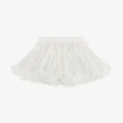 Angels Face Skirts|Skirts*Baby Girls White Tulle Tutu Skirt Snowdrop