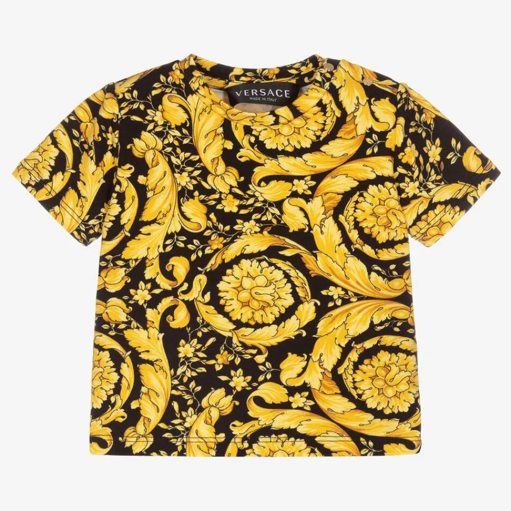 Versace Tops|Tops*Baby Gold Barocco T-Shirt