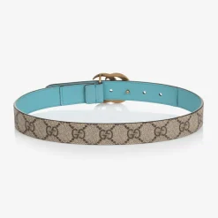Gucci Clothing Accessories|Clothing Accessories*Beige & Blue GG Logo Belt