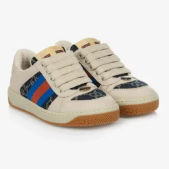 Gucci Trainers|Trainers*Beige & Blue Screener Trainers