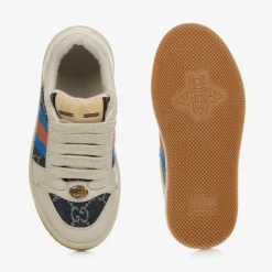 Gucci Trainers|Trainers*Beige & Blue Screener Trainers