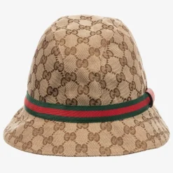 Gucci Hats*Beige & Brown GG Canvas Hat