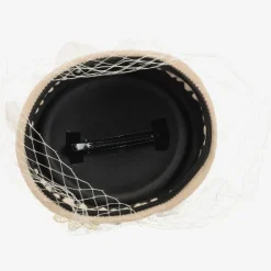 Sienna Likes To Party Hats*Beige & Ivory Occasion Hat