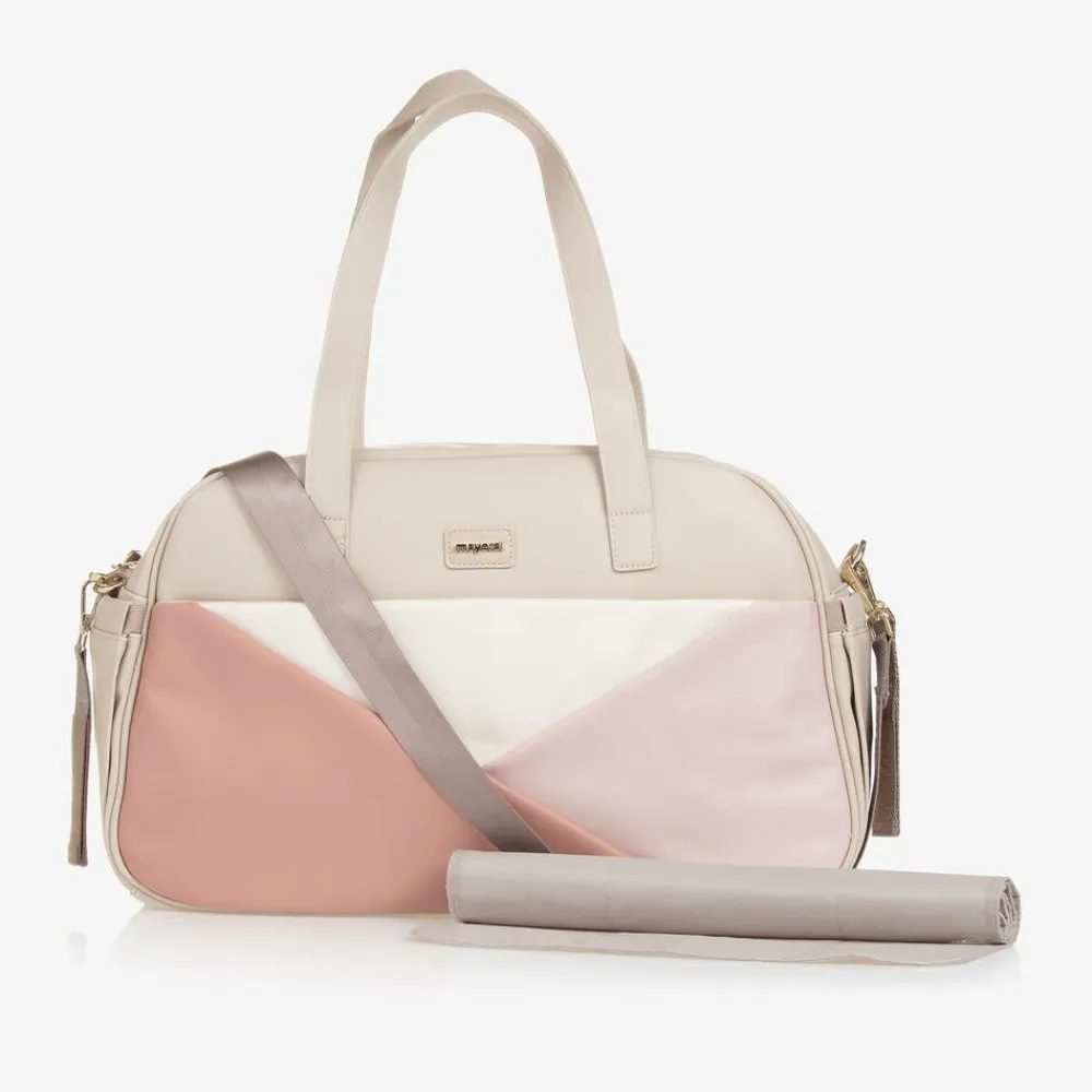 Mayoral Gifts*Beige & Pink Changing Bag (46cm)