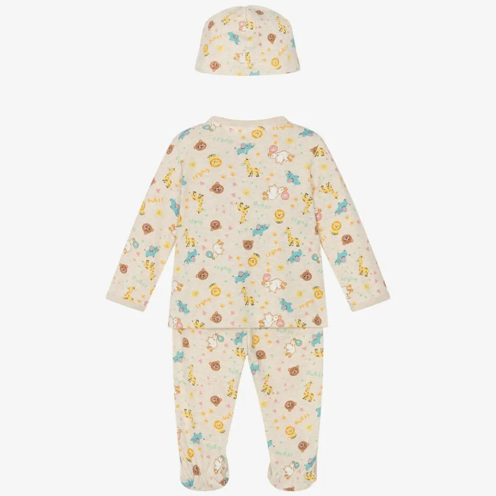 Guess Gifts|Babysuits*Beige Babysuit Gift Set