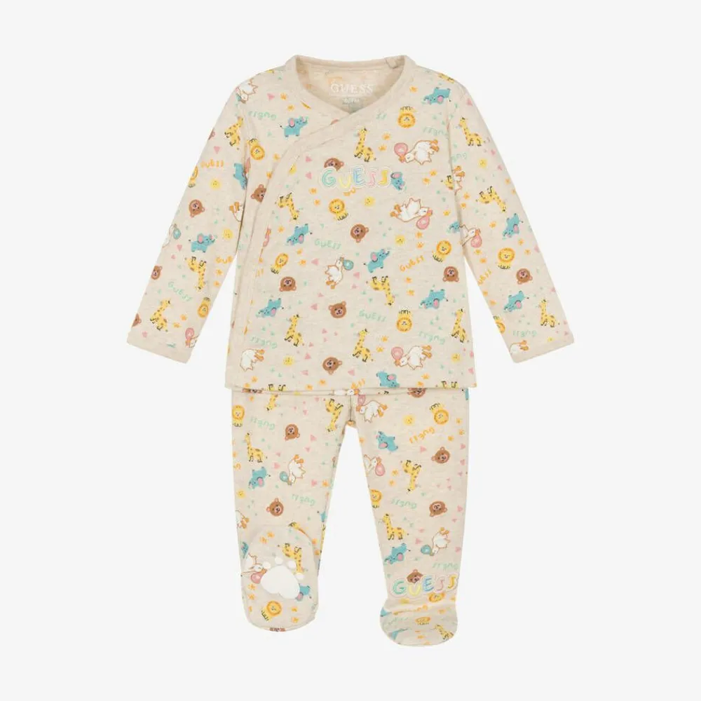 Guess Gifts|Babysuits*Beige Babysuit Gift Set