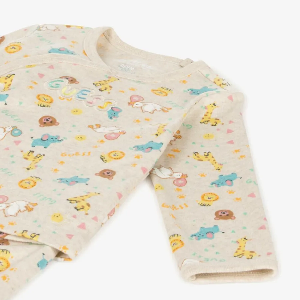 Guess Gifts|Babysuits*Beige Babysuit Gift Set