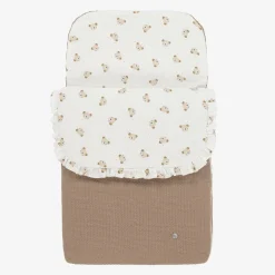 ArtesanÃa Granlei Gifts*Beige Bear Print Baby Nest (76cm)