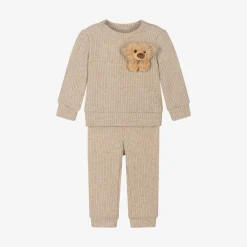 Jamiks Gifts*Beige Bear Viscose Baby Trouser Set