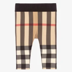 Burberry Leggings*Beige Check Baby Leggings