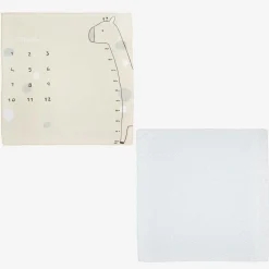 Mayoral Sleeping Accessories*Beige Cotton Baby Milestone Swaddles (2 Pack)