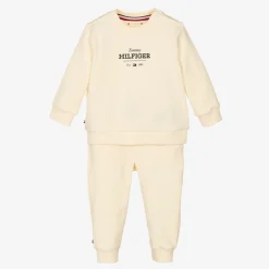 Tommy Hilfiger Tracksuits|Tracksuits*Beige Cotton Baby Tracksuit