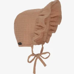 Elodie Hats*Beige Cotton Bonnet