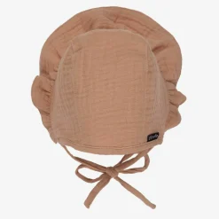 Elodie Hats*Beige Cotton Bonnet