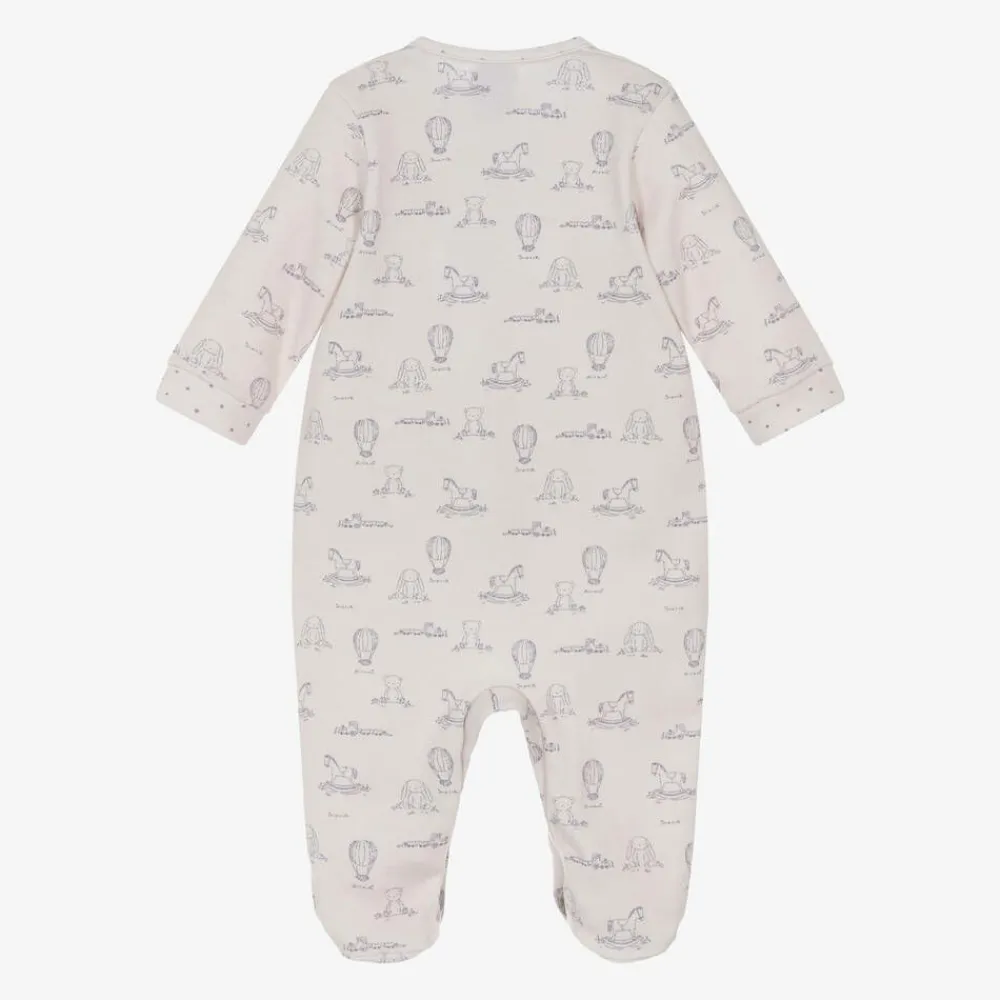 Babidu Babysuits*Beige Cotton Toys Babygrow