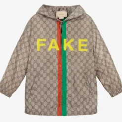 Gucci Coats & Jackets|Coats & Jackets*Beige Fake/Not GG Nylon Jacket