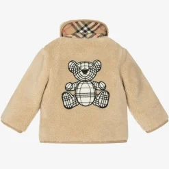 Burberry Coats & Jackets|Coats & Jackets*Beige Faux Fur Baby Jacket