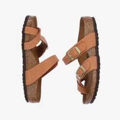 Birkenstock Sandals*Beige Faux Leather Sandals